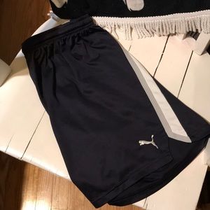 Puma Dark Blue Active Shorts Size: M